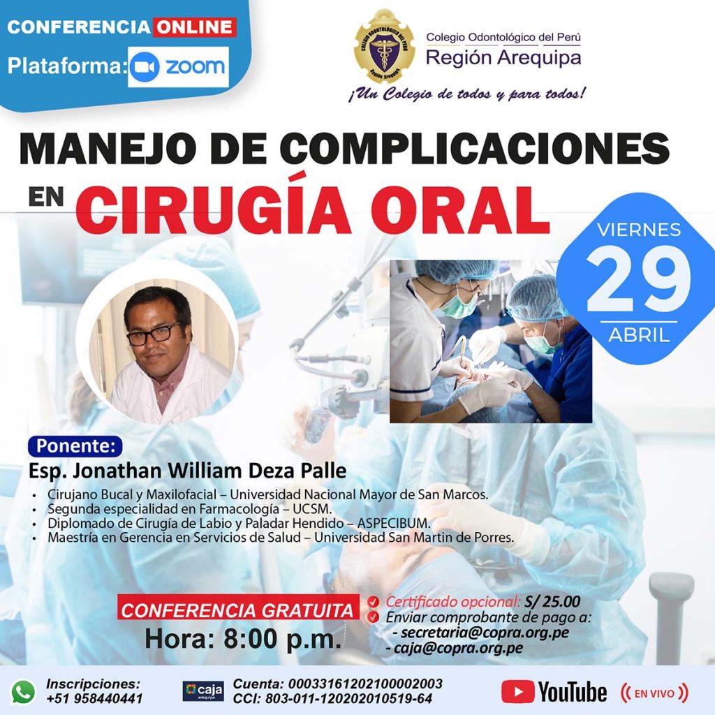 Manejo de Complicaciones en Cirugía Oral