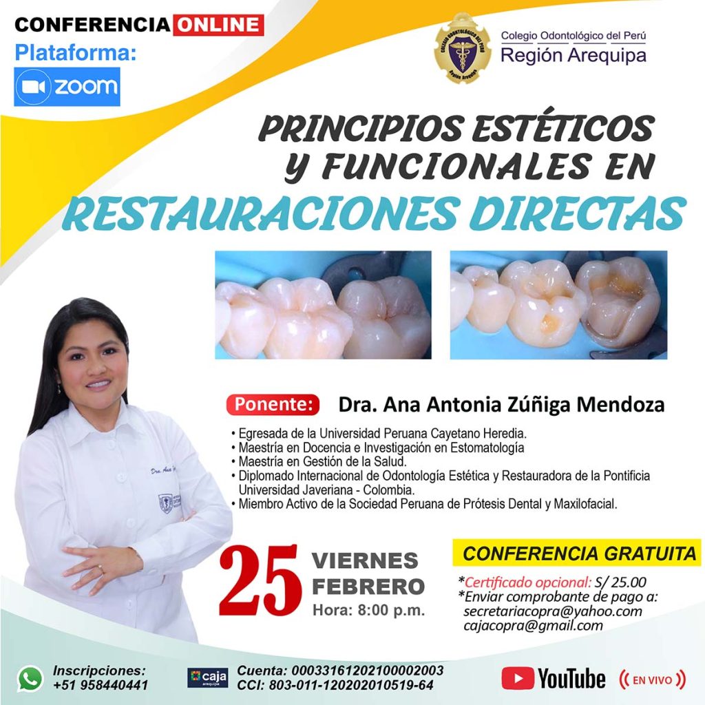 Principios Estéticos y Funciones en Restauraciones Directas