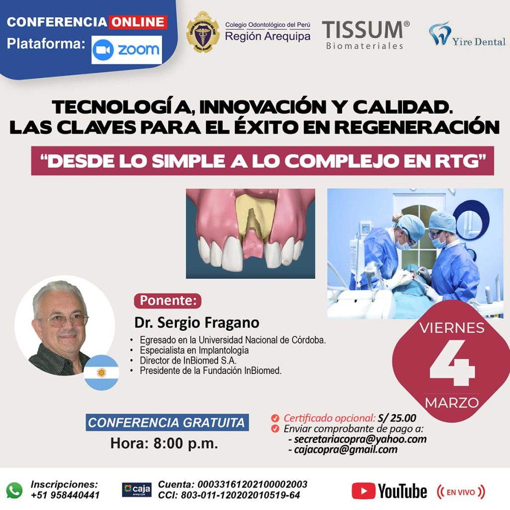 Tecnología, Innovación Y Calidad, las claves para el éxito en regeneración desde lo simple hasta lo más complejo en RTG