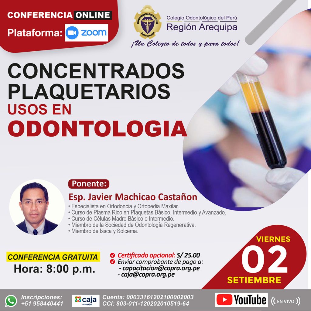 Concentrados plaquetarios usos en odontología