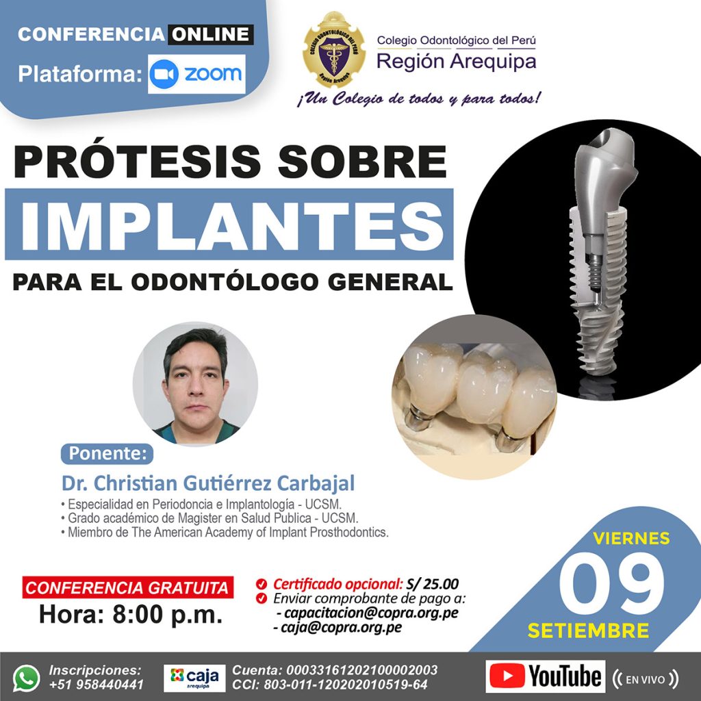 Prótesis sobre implantes para el odontólogo general