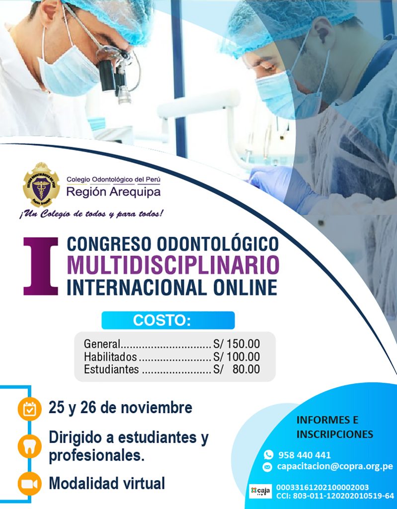 1er Congreso Odontológico Multidisciplinario Internacional Online