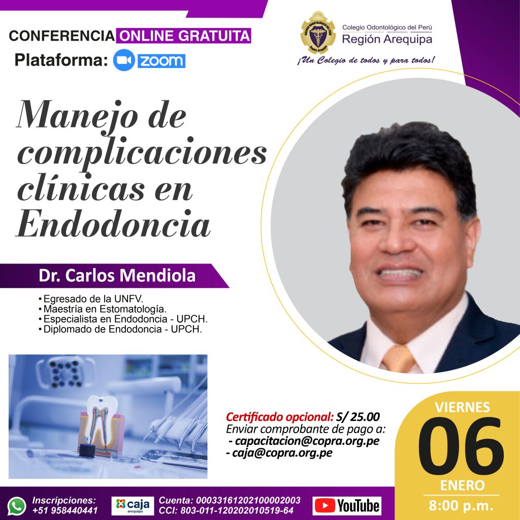 Manejo de complicaciones clínicas en Endodoncia