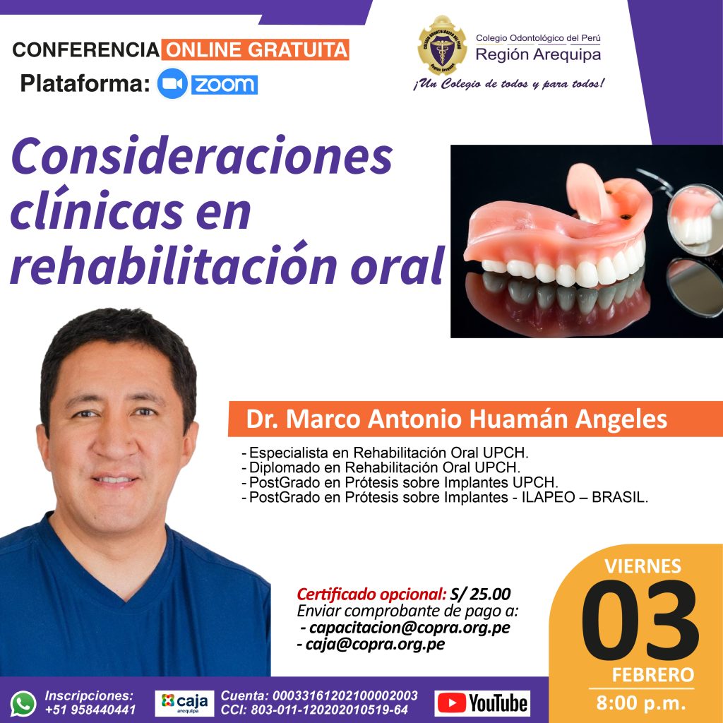 Consideraciones clínicas en rehabilitación oral