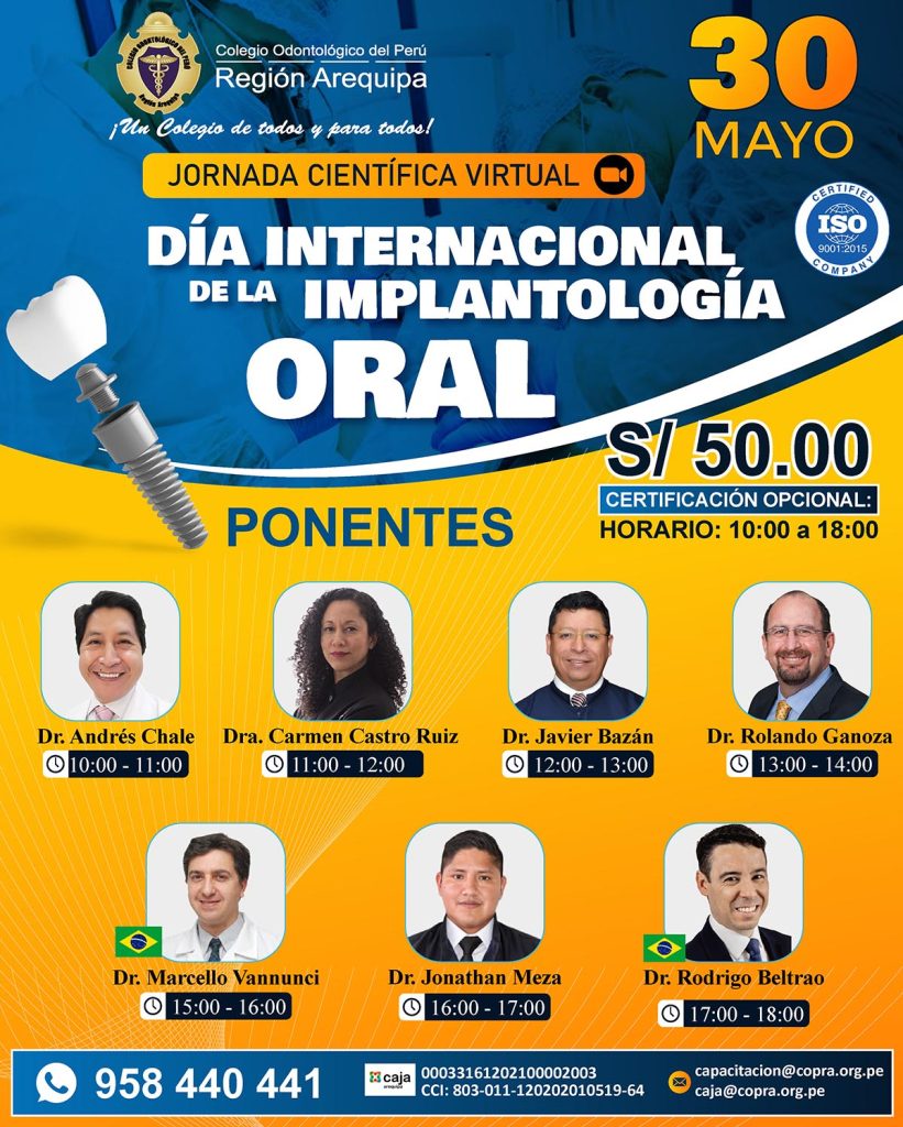 Jornada Científica – Día Internacional de la Implantología Oral