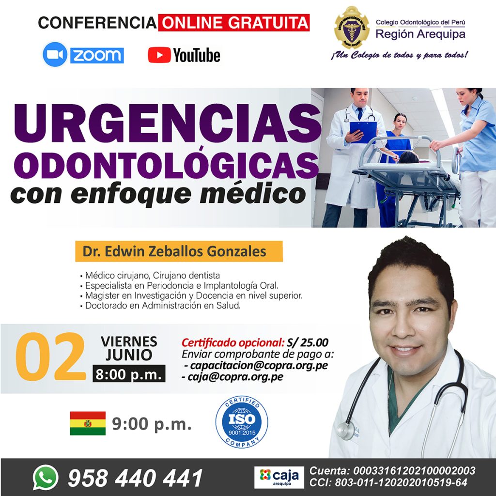 Urgencias Odontológicas con enfoque médico