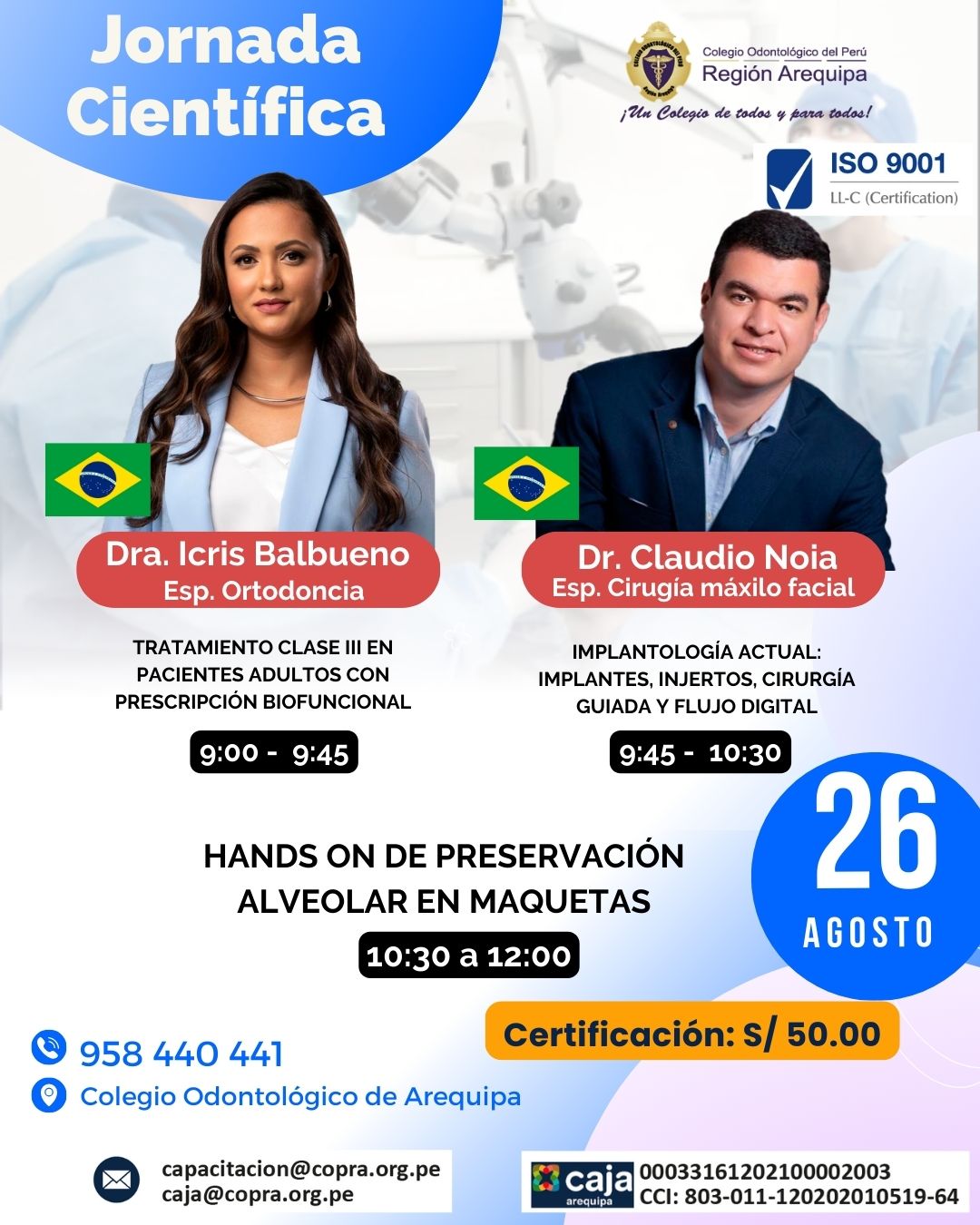 Jornada científica Presencial