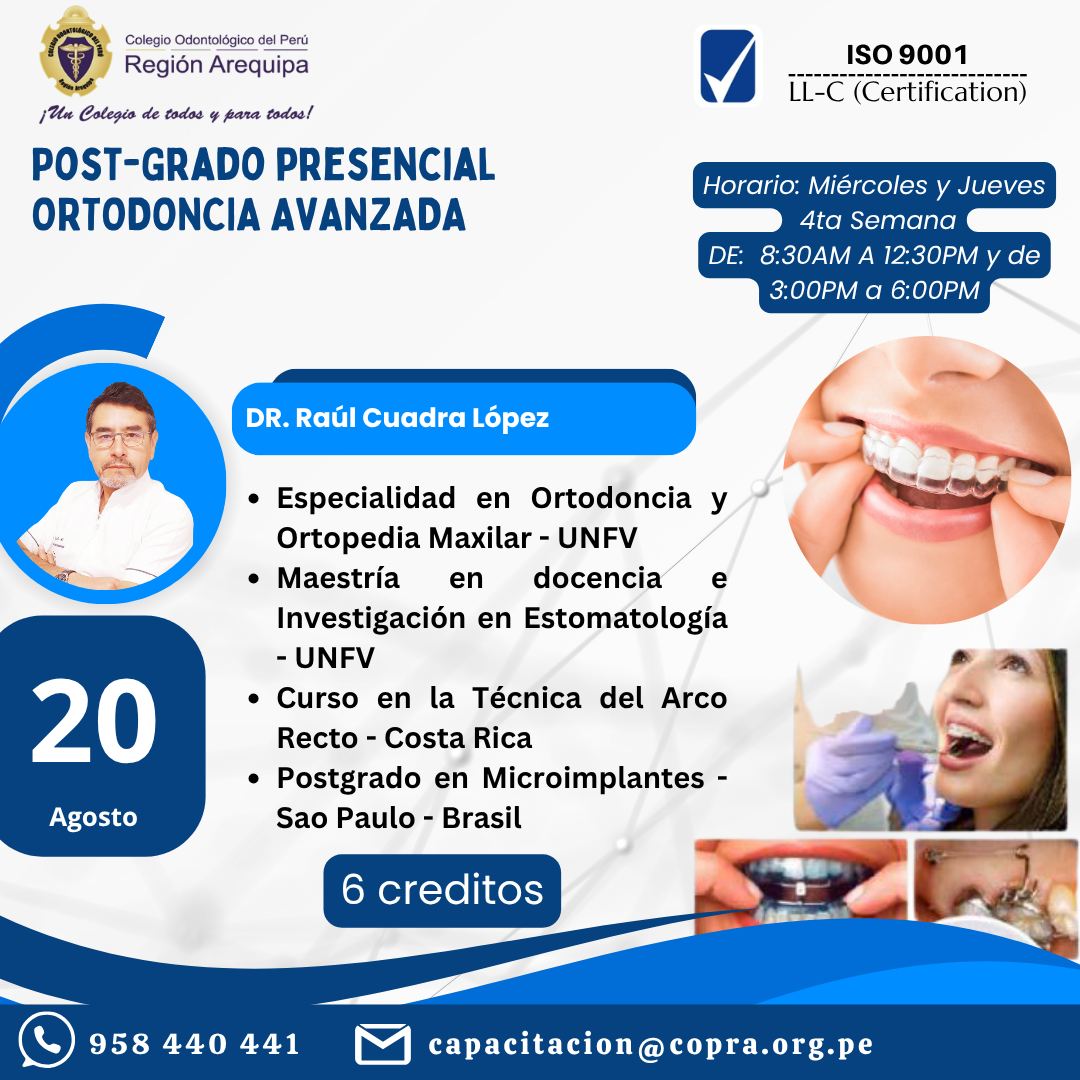 Post-Grado Presencial en Ortodoncia Avanzada