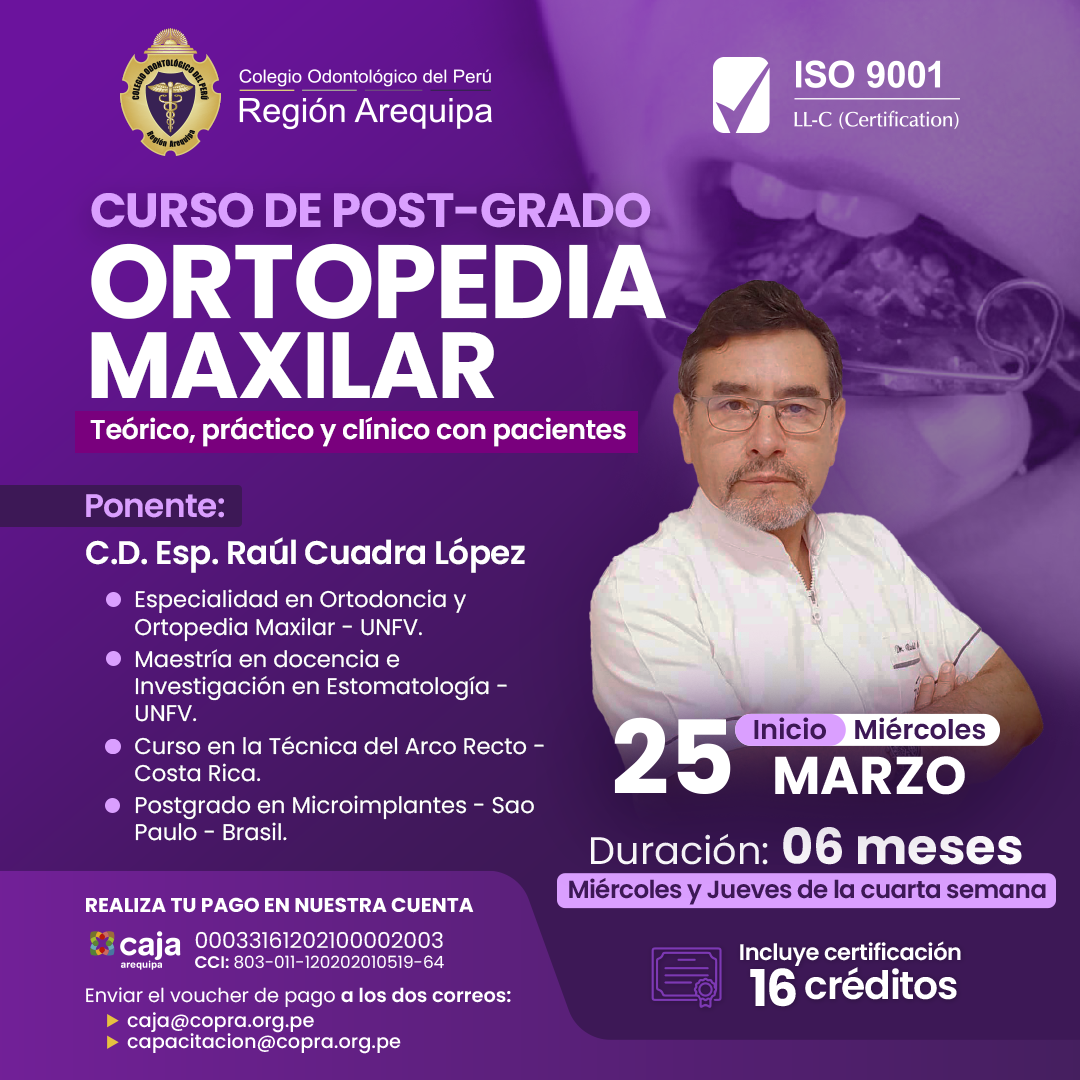 ORTOPEDIA MAXILAR 2026