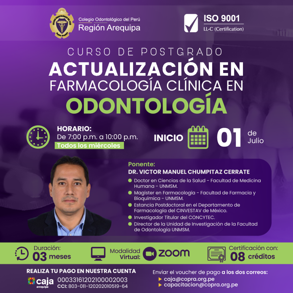 Actualización en Farmacología Clínica en Odontología