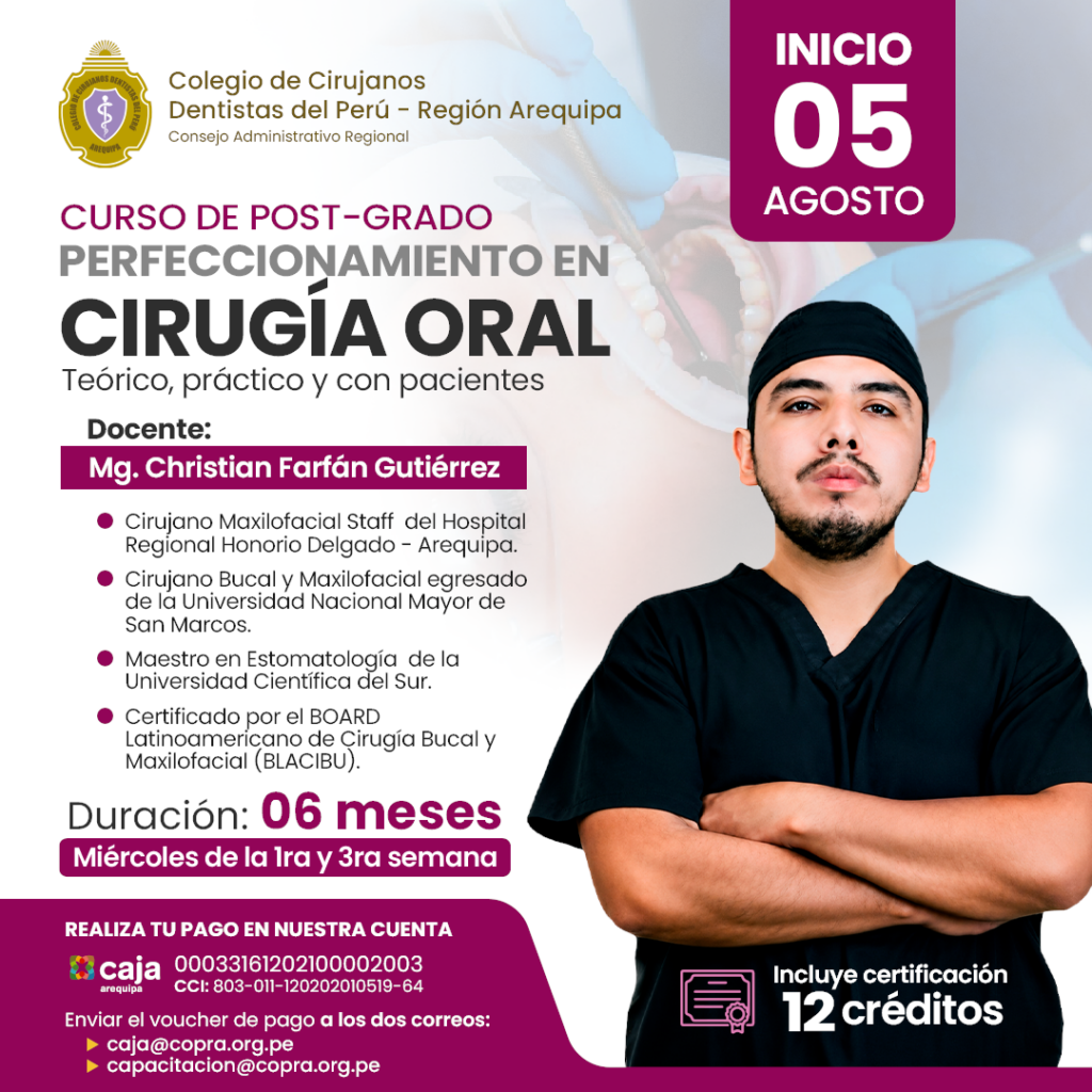 Perfeccionamiento en Cirugía Oral