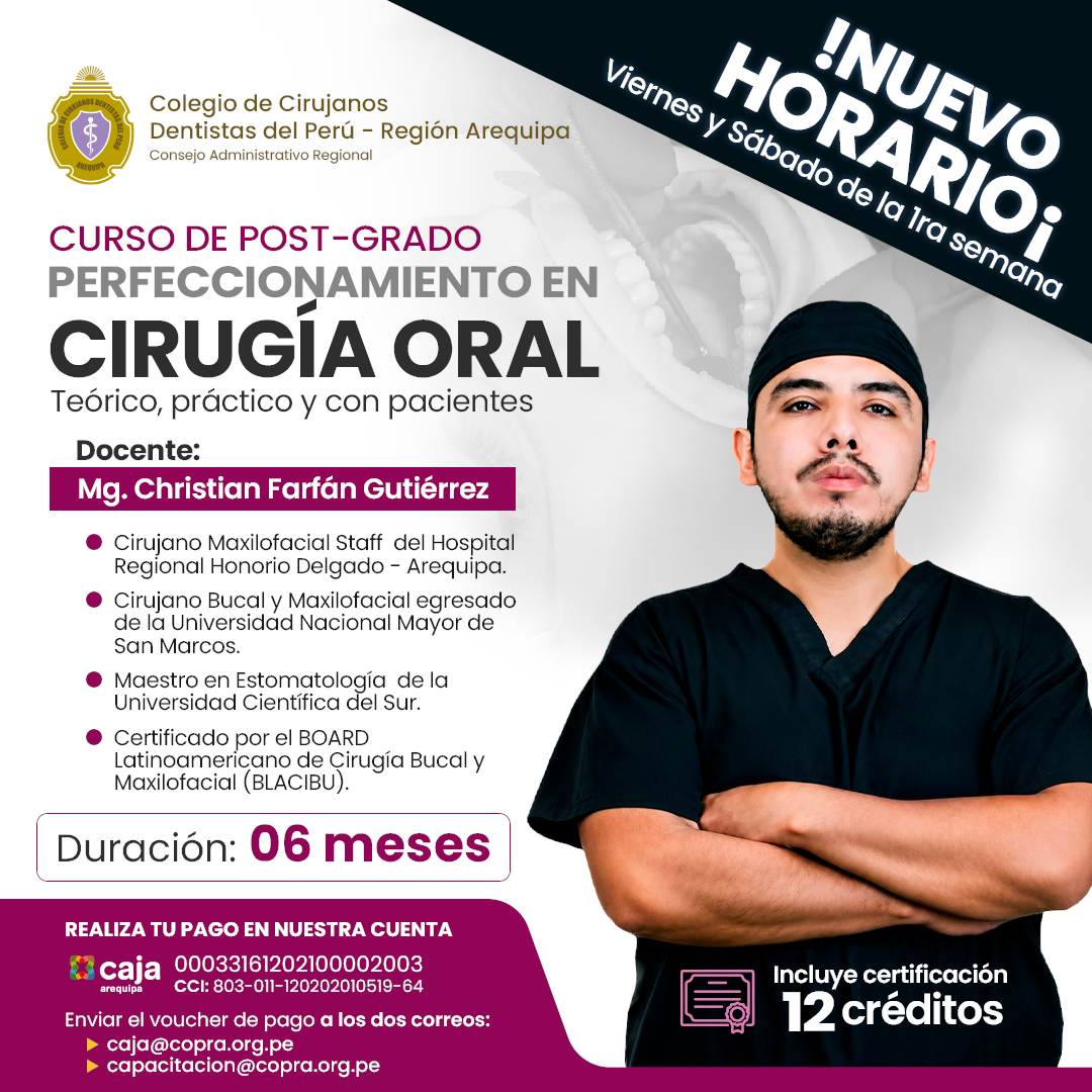 Perfeccionamiento en Cirugía Oral